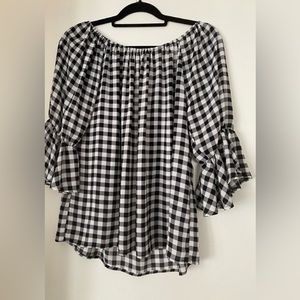SUZY SCHIER off-shoulder blouse